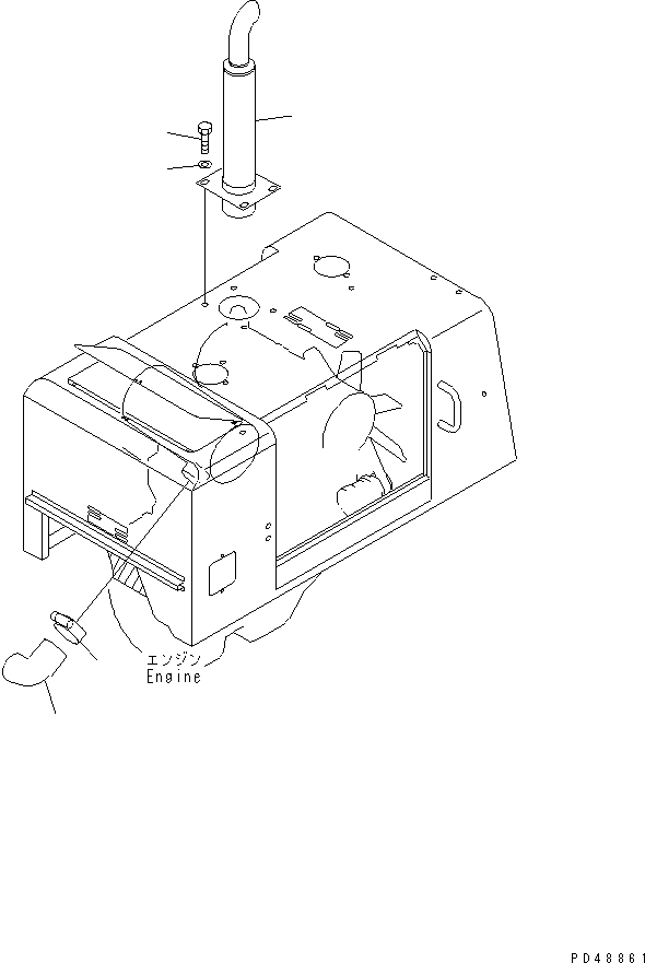 HOSE,AIR CLEANER 418-54-21210 KOMATSU