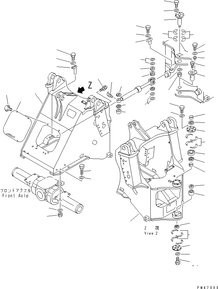 FRAME,FRONT 418-S95-2711 KOMATSU