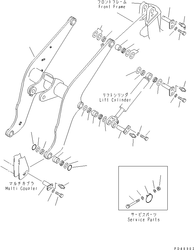 ARM,LIFT 418-879-2350 KOMATSU