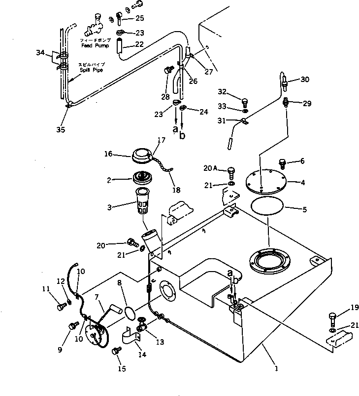 Топливный бак 418-04-11310 KOMATSU