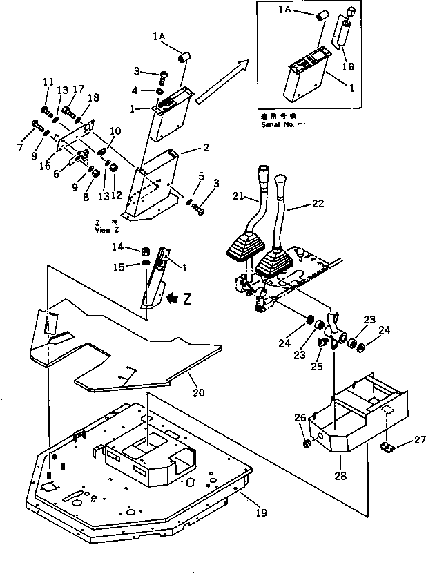 FLOOR,FRAME 418-U94-1541 KOMATSU
