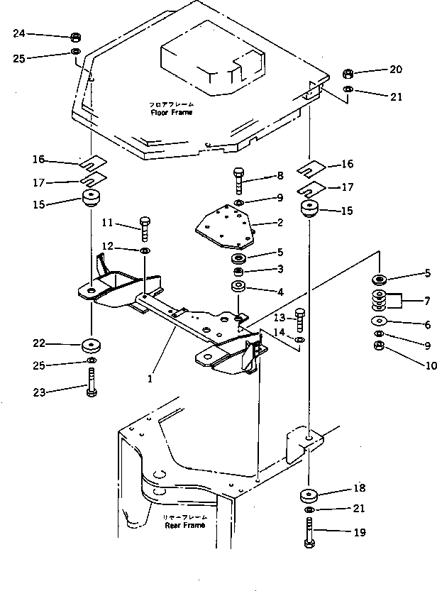 Амортизирующая подушка 418-54-13241 KOMATSU