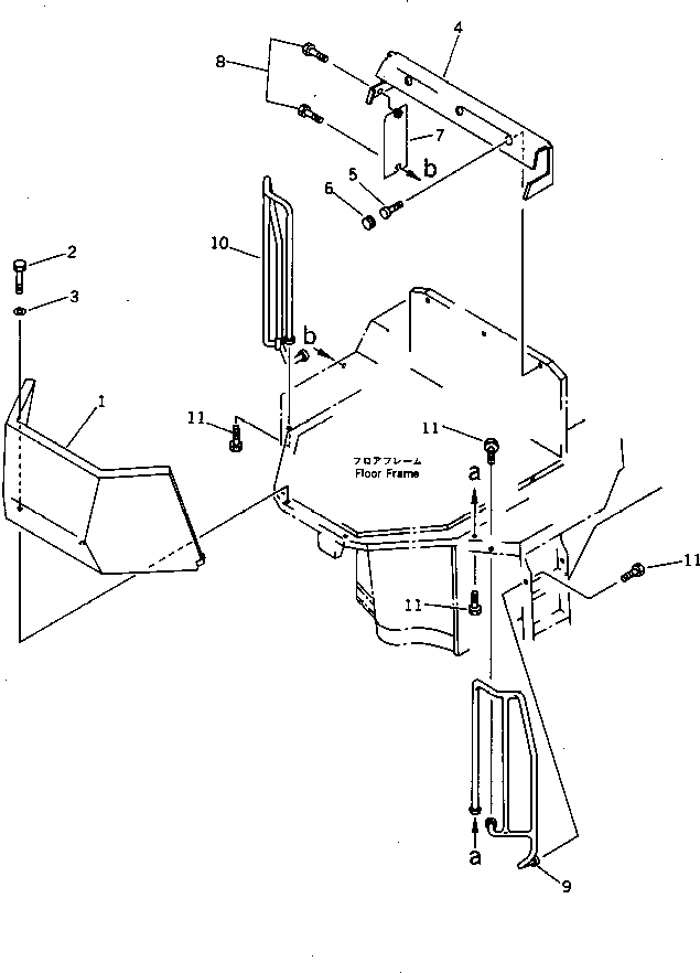 HAND RAIL,L.H. 418-54-16430 KOMATSU