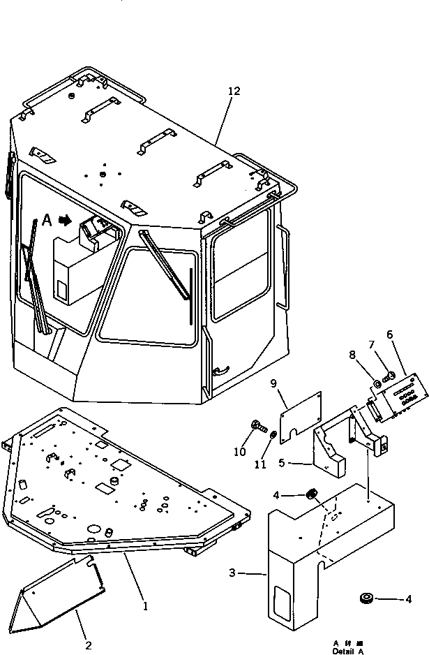 COVER,(MODIFIED PARTS) 418-U92-1330 KOMATSU