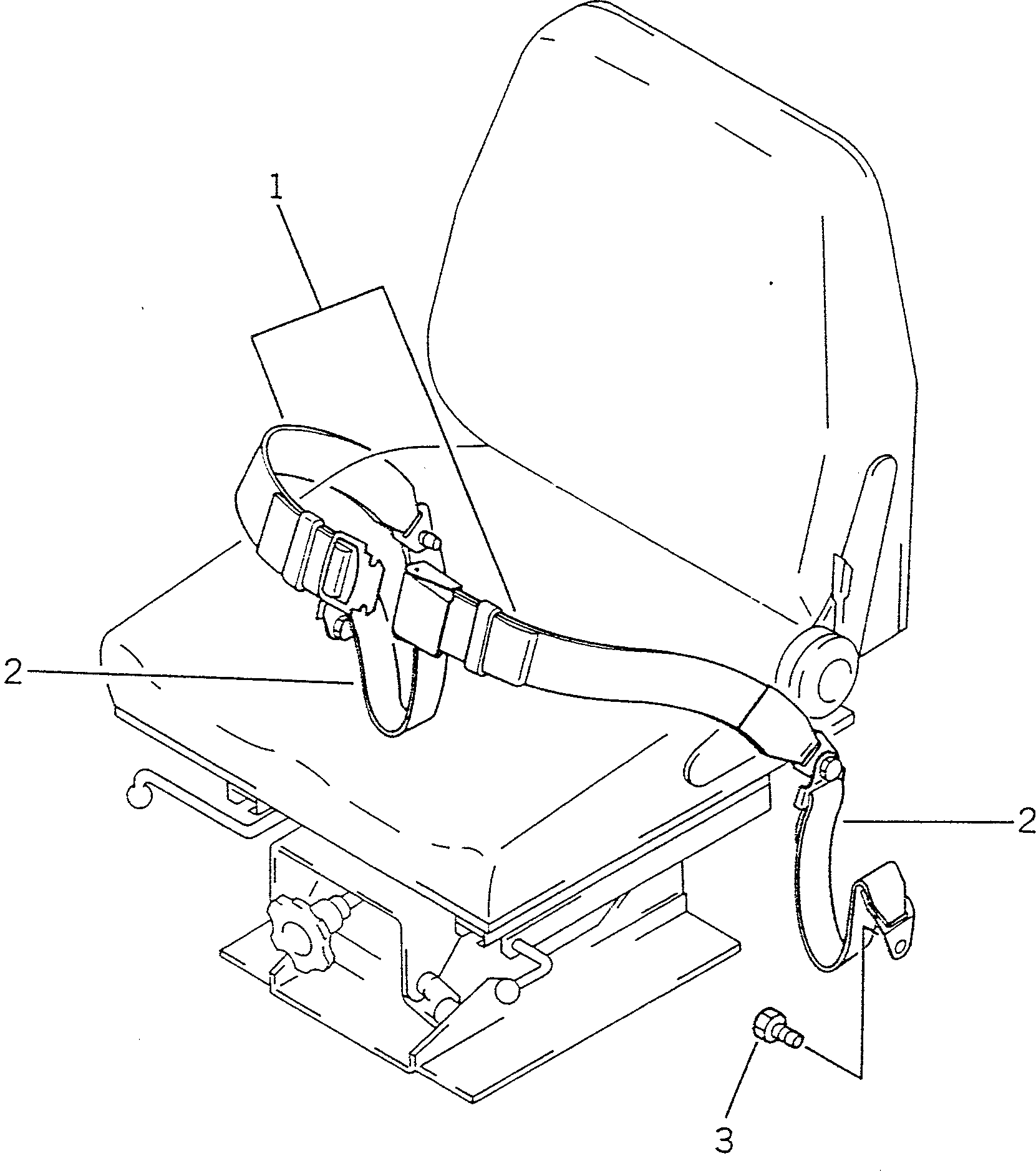 SEAT BELT ASS'Y 418-Z96-1000 KOMATSU