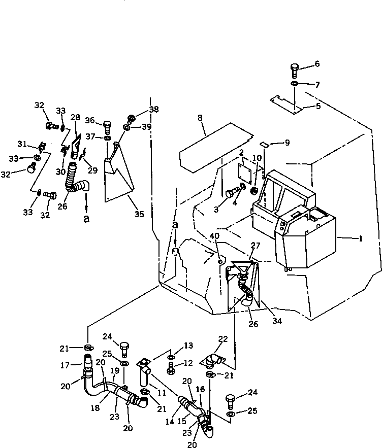 AIR CONDITIONER UNIT 418-U54-1102 KOMATSU