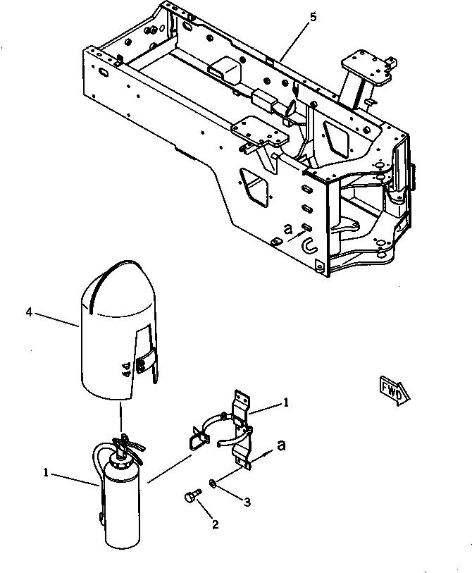 FRAME,REAR (MODIFIED PART) 418-W91-1130 KOMATSU