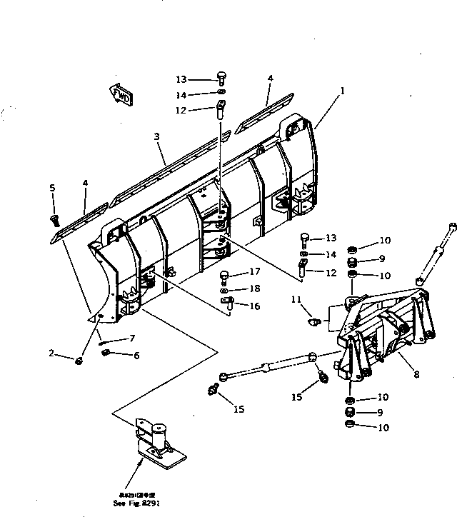 Щётка стеклоочистителя 418-904-1112 KOMATSU