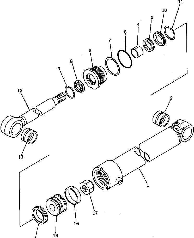 CYLINDER,L.H. 707-11-90260 KOMATSU