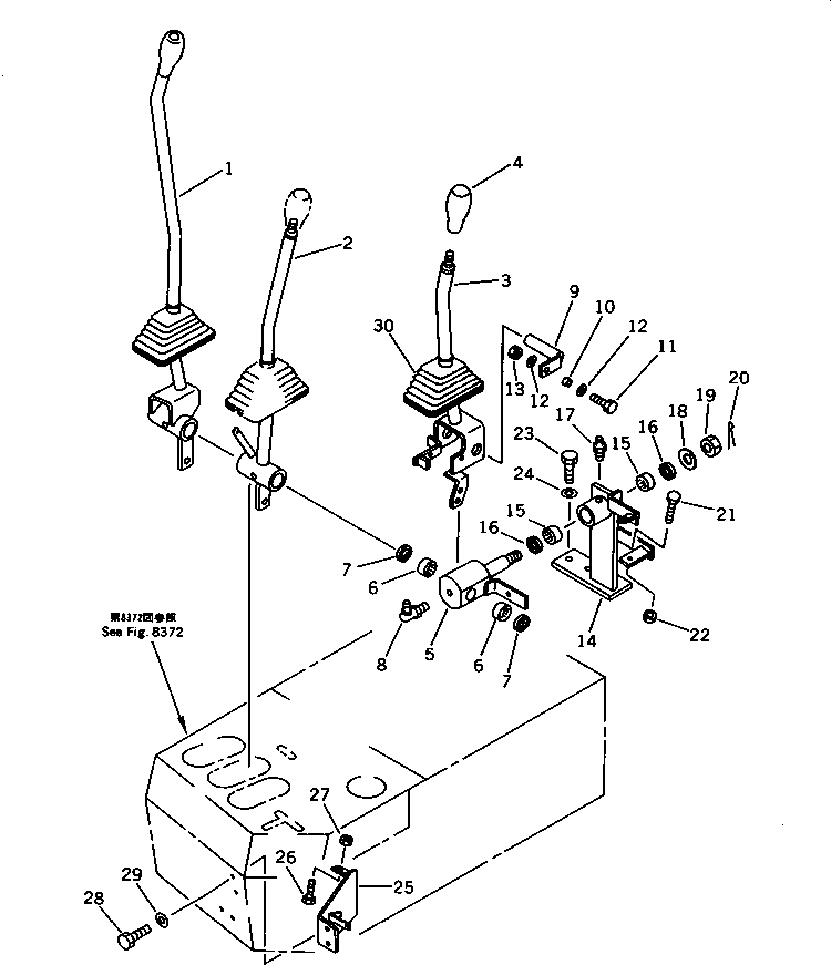 LEVER,ATTACHMENT 418-V89-1330 KOMATSU