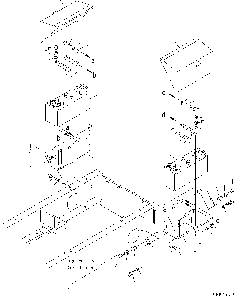 BOX,R.H. 418-911-2120 KOMATSU