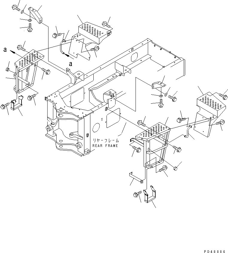 HANDRAIL,L.H. 418-944-2440 KOMATSU