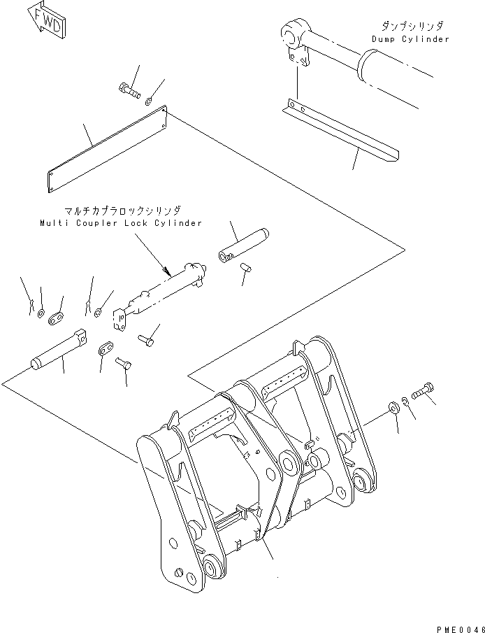 FRAME (REWORK) 418-T53-1210 KOMATSU