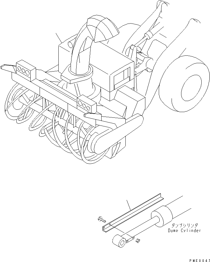 ROTARY ASS'Y,SNOW 418-900-2100 KOMATSU