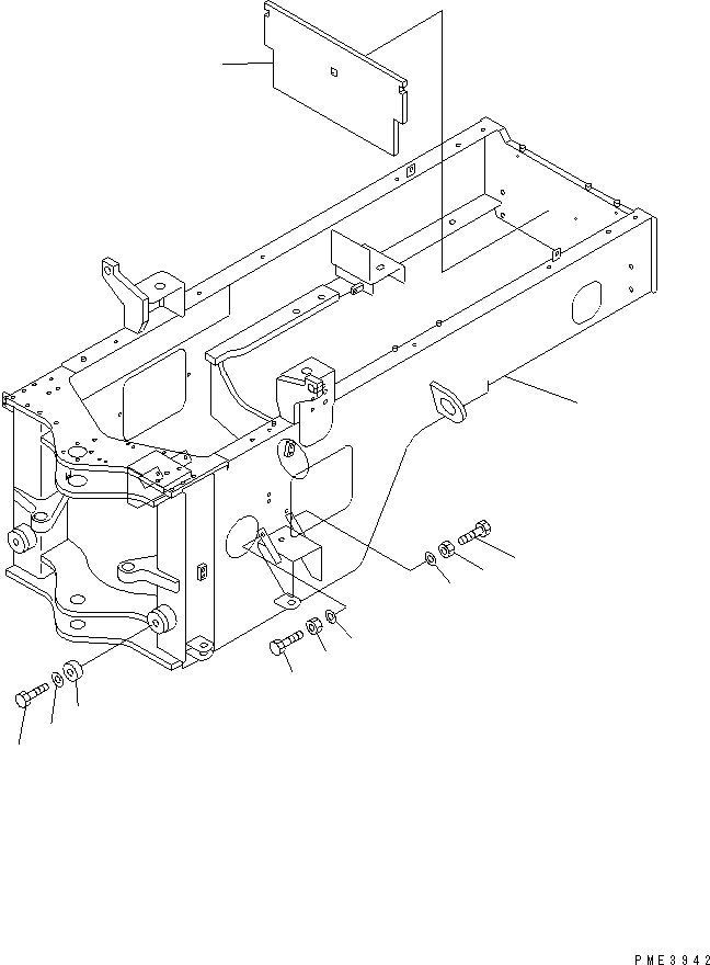 FRAME,REAR (REWORK) 418-879-2510 KOMATSU