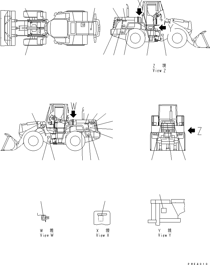 Табличка безопасности 09807-C0800 KOMATSU