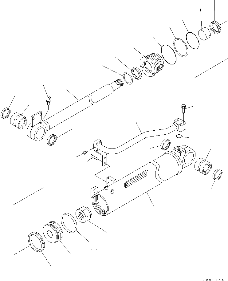 CYLINDER GROUP,DUMP (\8\707-00-X7410) KOMATSU