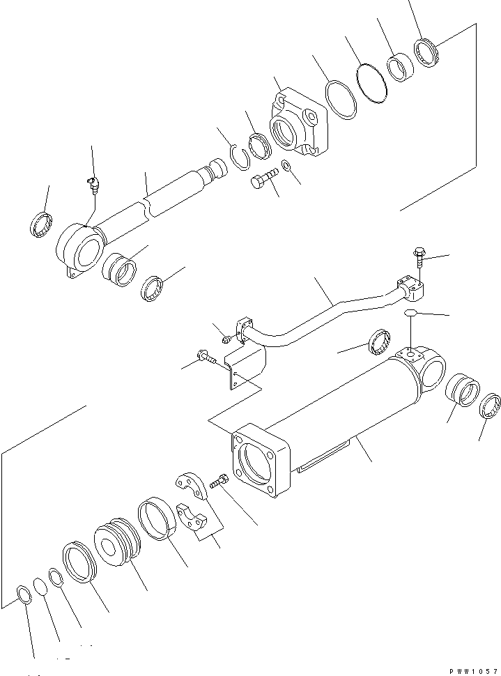 CYLINDER GROUP,DUMP (\8\707-01-X7020) KOMATSU