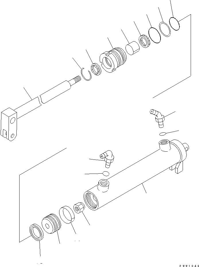 CYLINDER GROUP,LOCK (\8\707-04-X7020) KOMATSU