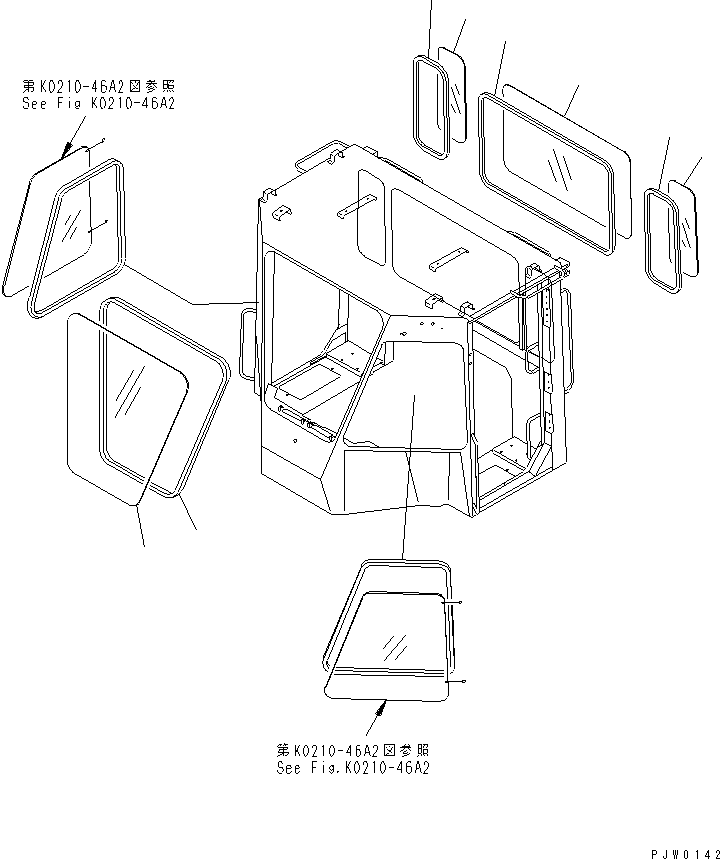 Кабина в сборе 419-923-2040 KOMATSU