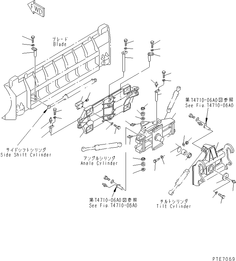 FRAME,TILT 418-T53-1110 KOMATSU