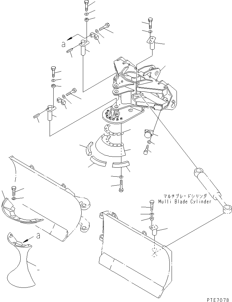 EDGE,(SERVICE PARTS) (WELDED) 419-S72-1290 KOMATSU