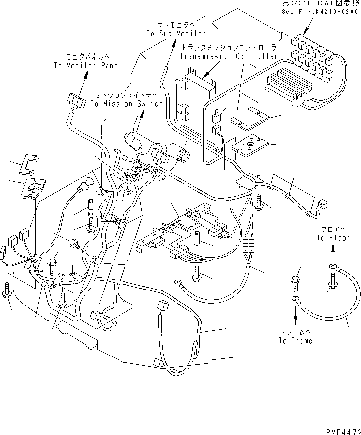 Жгут проводов 418-06-22461 KOMATSU