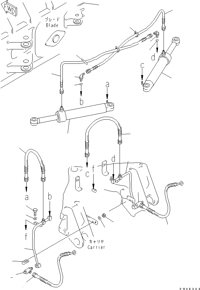 CYLINDER GROUP,L.H. (707-00-X7620) KOMATSU