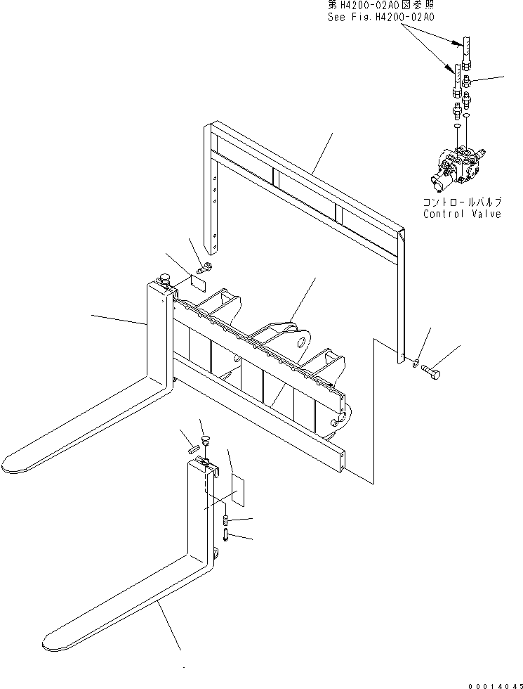 FORK 362-884-4130 KOMATSU
