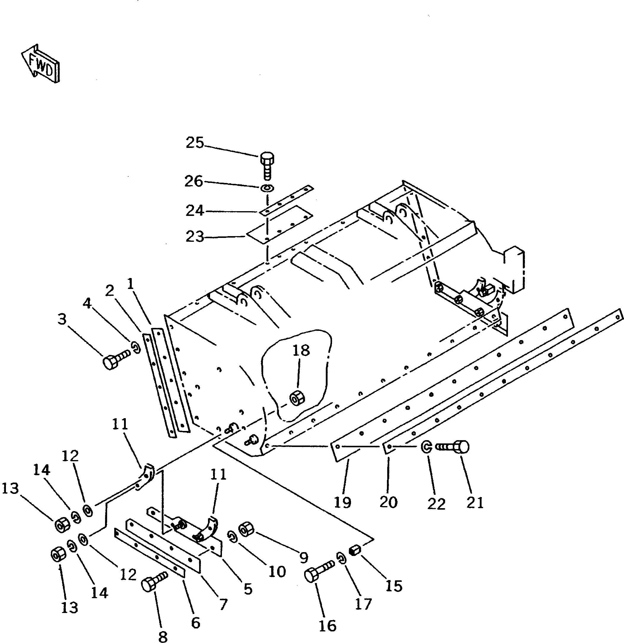 Резиновый элемент 362-N90-4580 KOMATSU