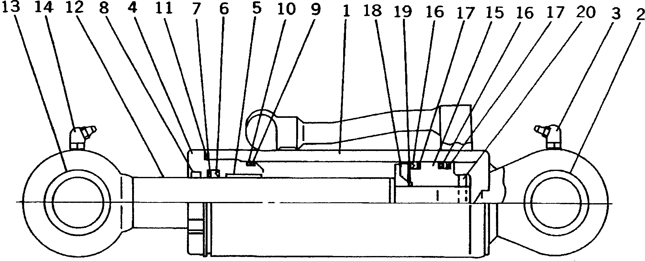 Цилиндр в сборе, правый 362-Z56-4100 KOMATSU