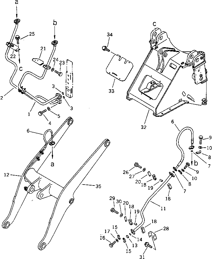 FRAME,FRONT (MODIFIED PART) 419-877-1613 KOMATSU