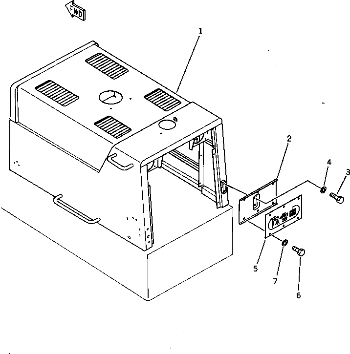 COVER,(MODIFIED PART) 419-Z96-1110 KOMATSU