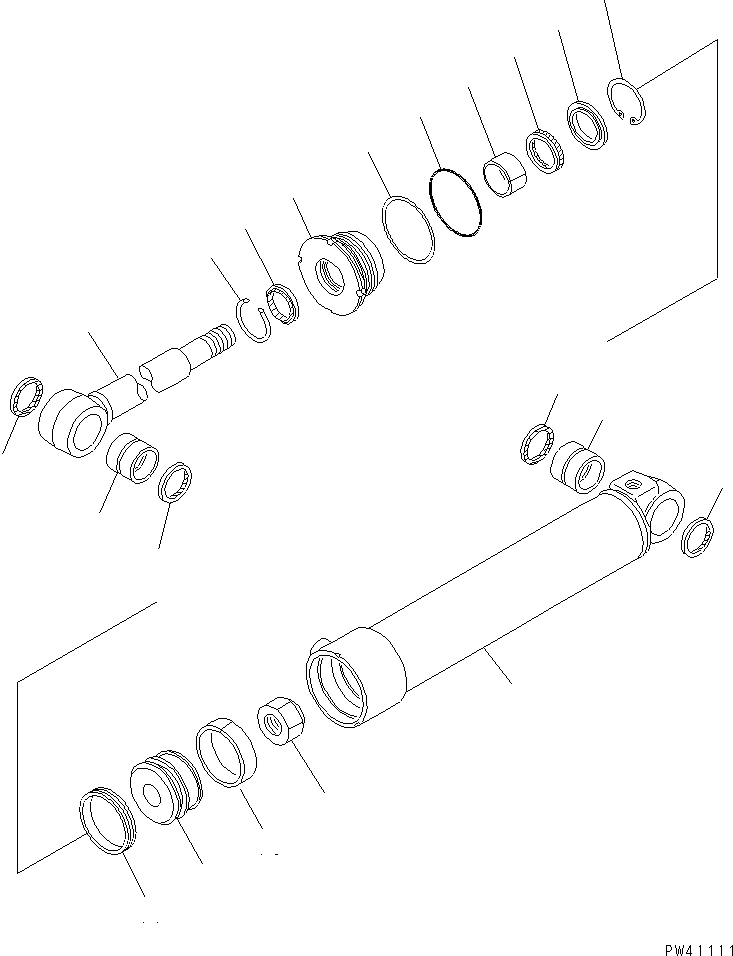 CYLINDER,R.H. \0\707-11-10510 KOMATSU