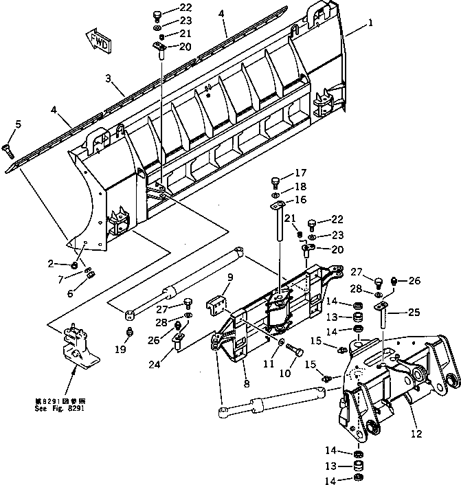 Щётка стеклоочистителя 419-905-1112 KOMATSU