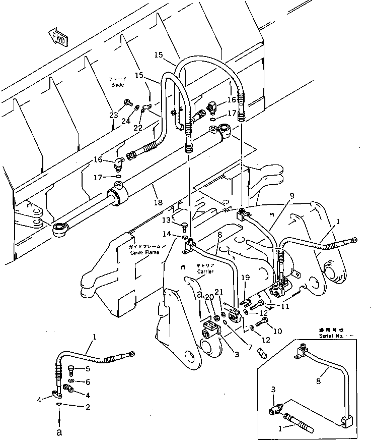 Трубка правая 419-905-1360 KOMATSU