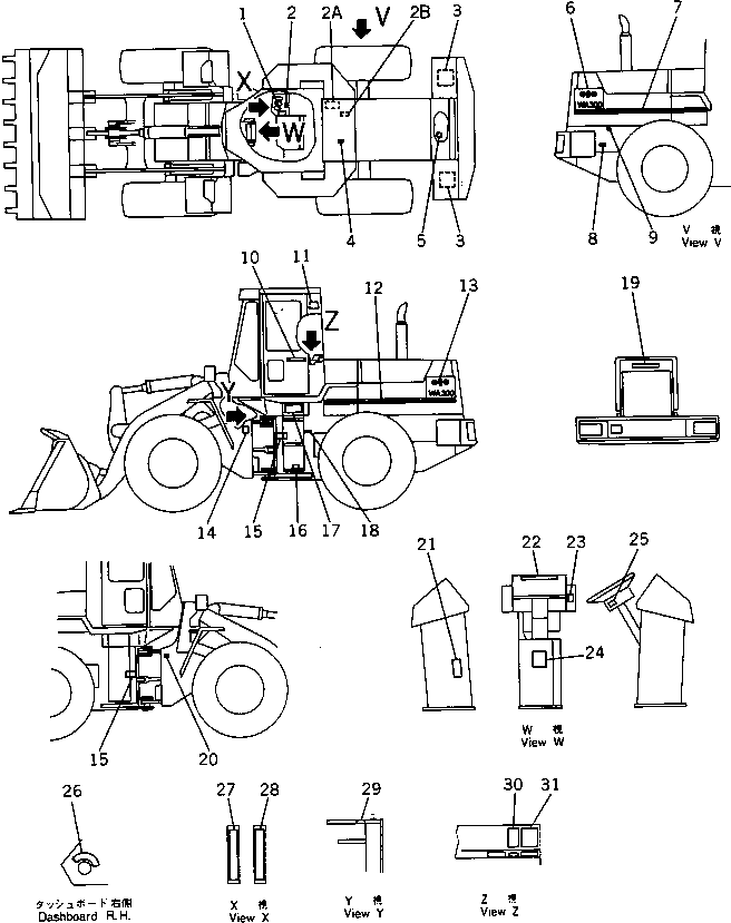 PLATE¤ SAFETY,STARTING AND AFTER OPERATING 421-93-11101 KOMATSU