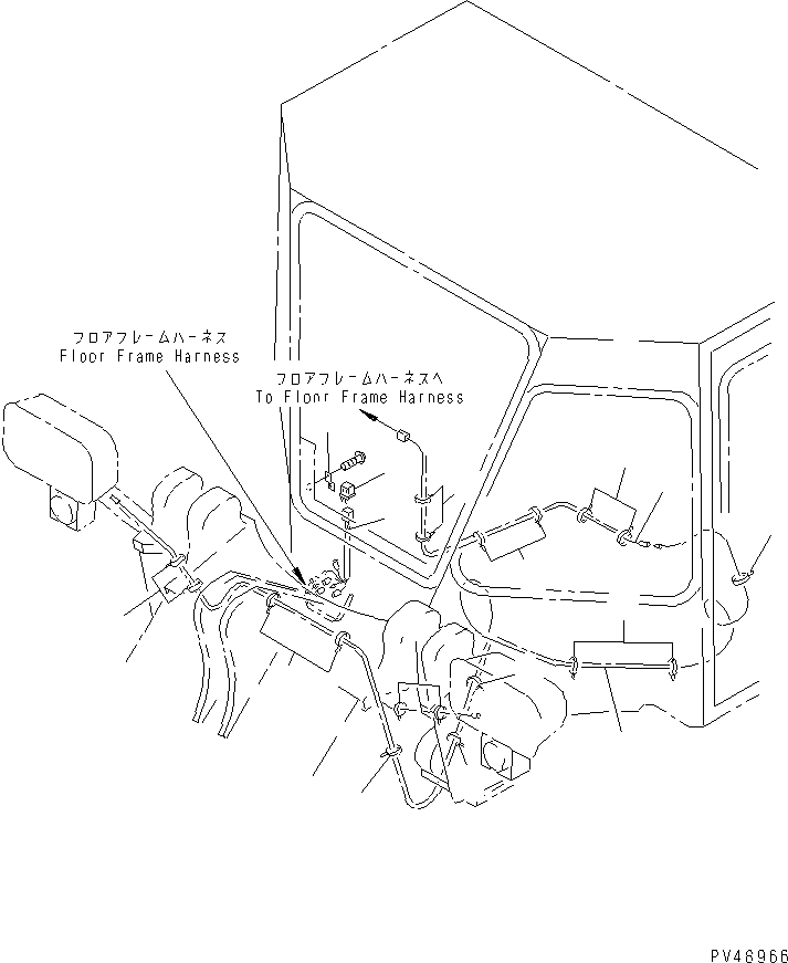 WIRING HARNESS,FLOOR FRAME \0\423-Z23-2210 KOMATSU