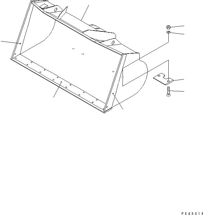 BUCKET Z070002A0 419-820-2110 KOMATSU