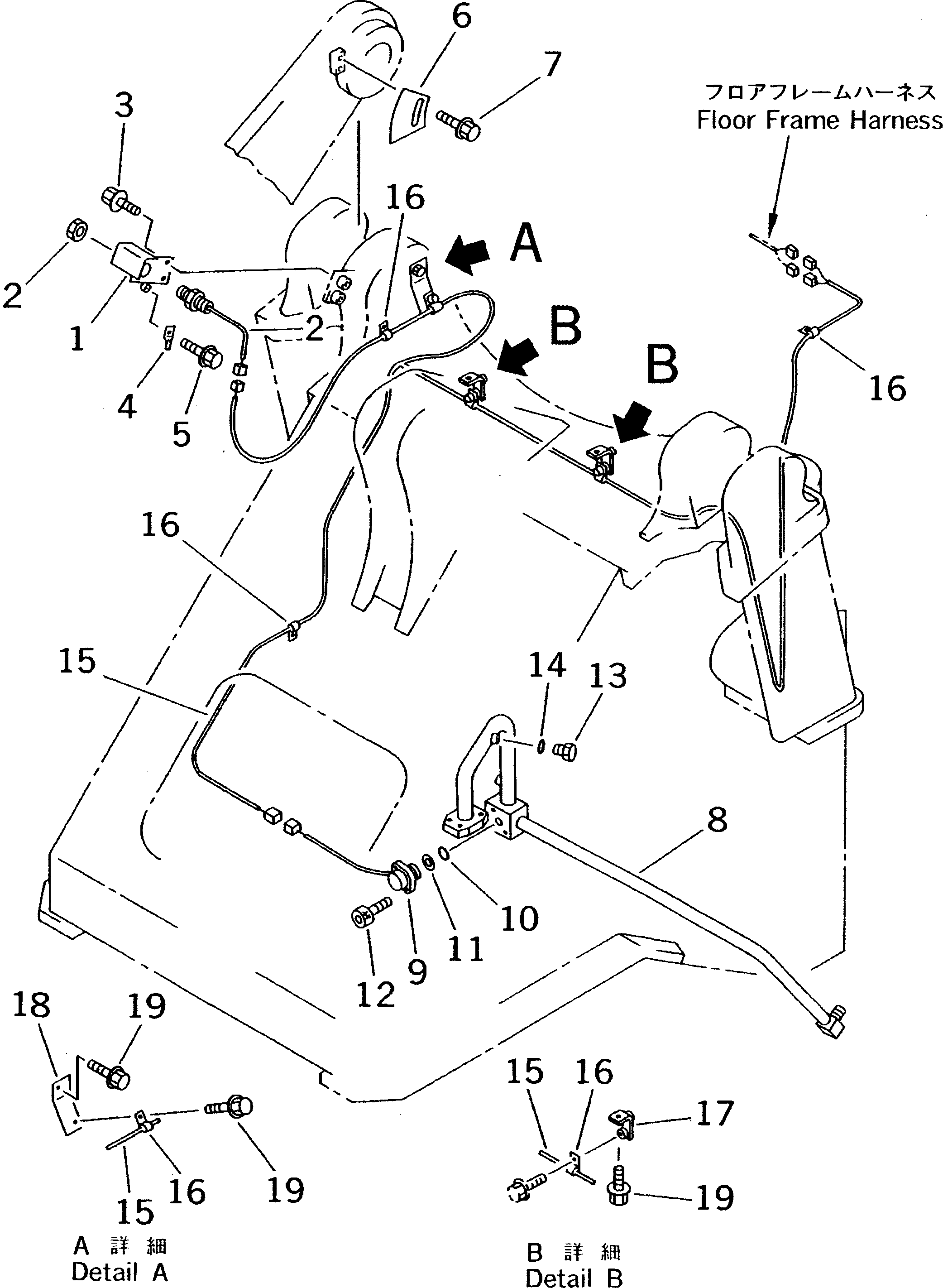 WIRING HARNESS,FRONT 419-T32-2140 KOMATSU