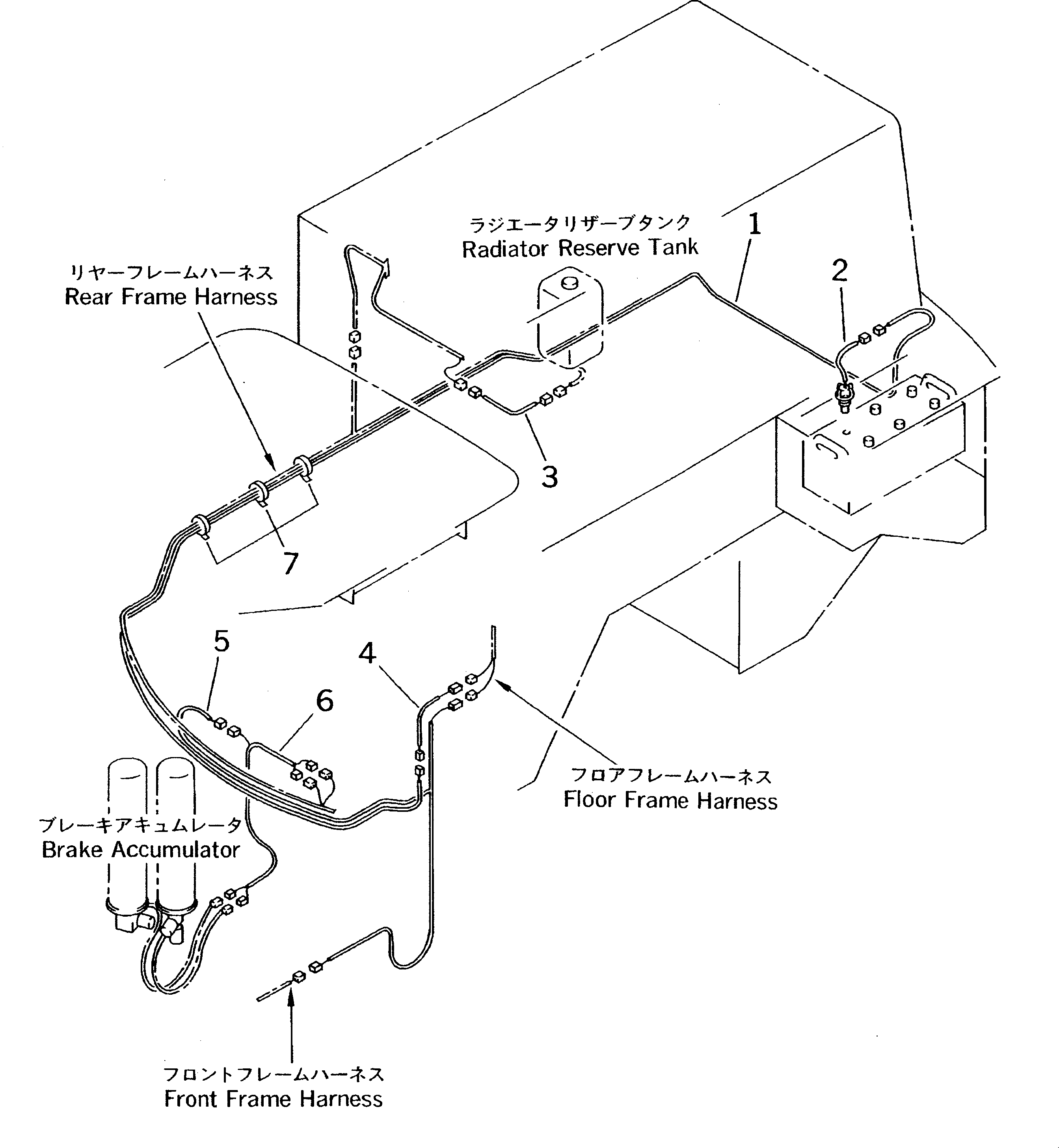 WIRING HARNESS,REAR FRAME 419-T32-2170 KOMATSU