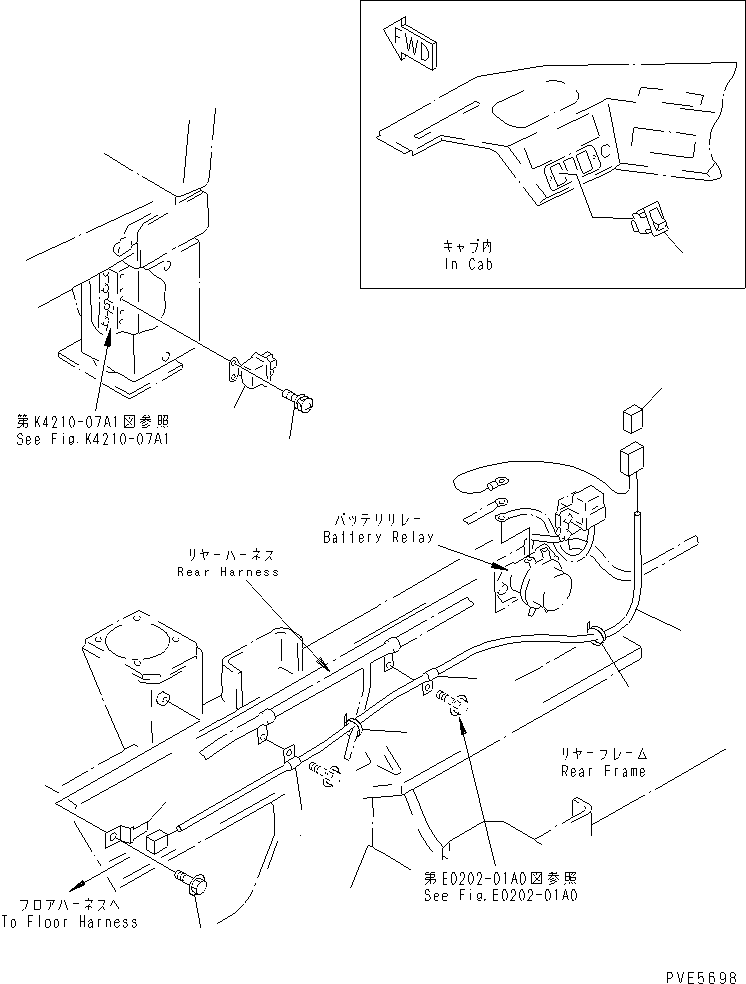 SWITCH,(SEE FIG. K0210-52B1) (423-959-2110) KOMATSU