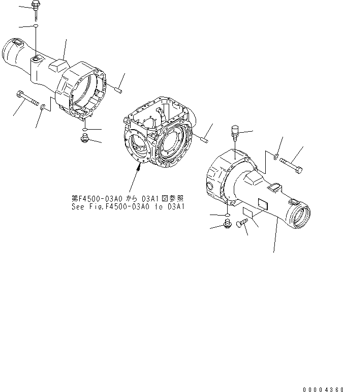 AXLE ASS'Y,REAR (LIMITED SLIP DIFF.) (419-23-20060) KOMATSU