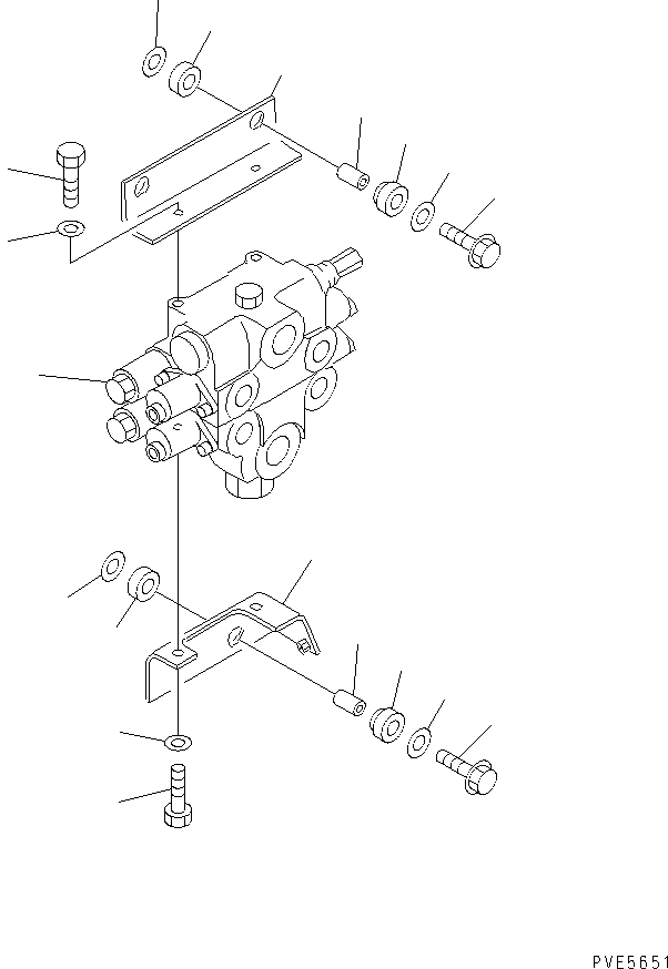 Управляющий клапан (700-82-84001) KOMATSU