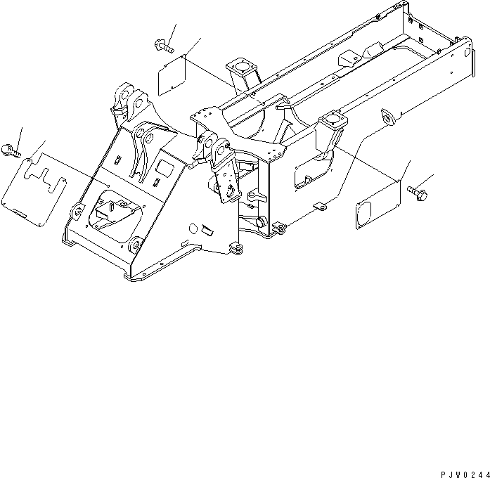 Передняя крышка 419-V89-2350 KOMATSU