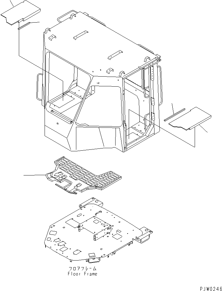 Коврик пола 423-Z21-2270 KOMATSU