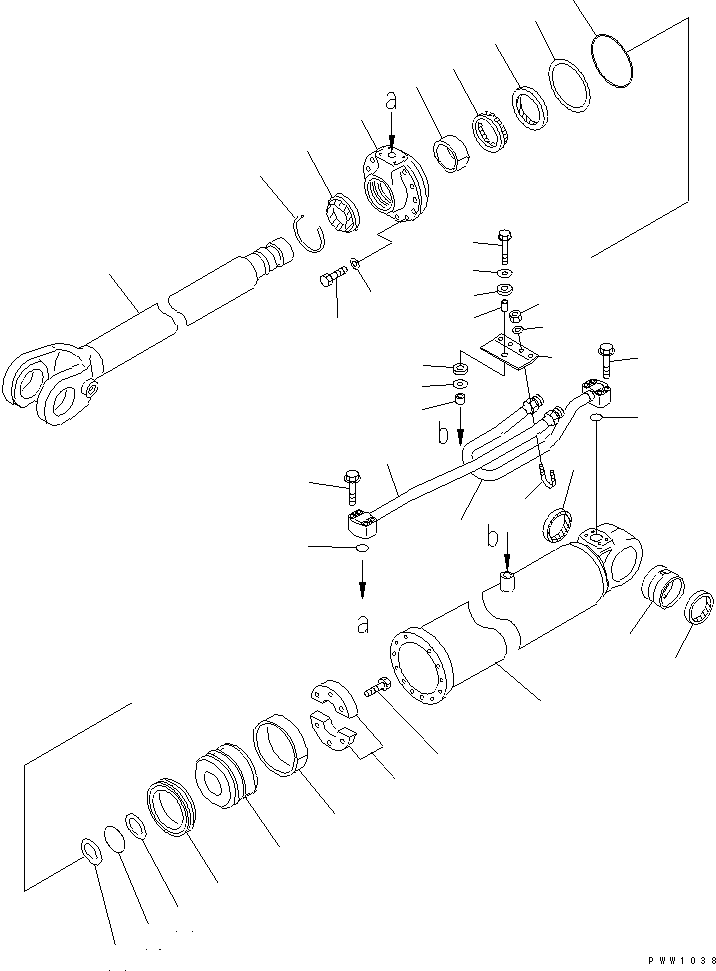 CYLINDER GROUP,LIFT¤ R.H. (\8\707-01-X7240) KOMATSU