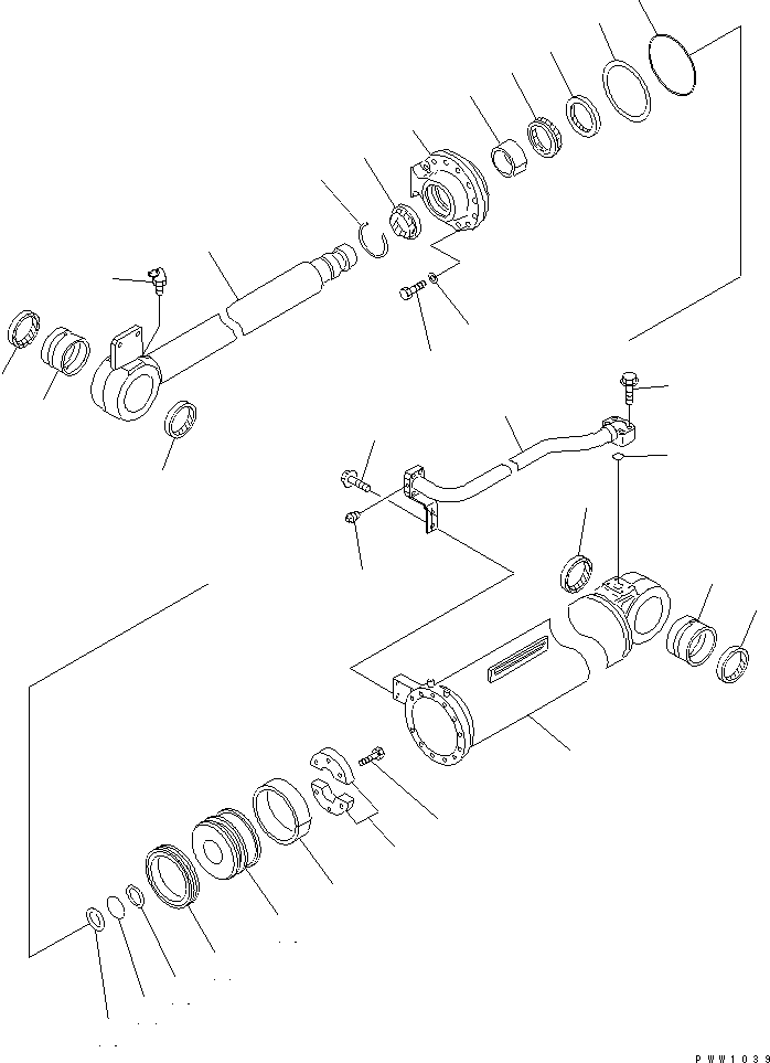CYLINDER GROUP,DUMP (\8\707-01-X7040) KOMATSU