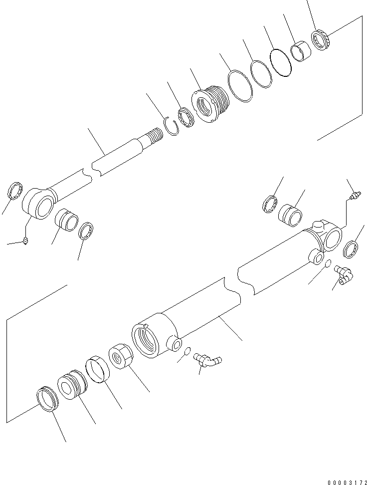 CYLINDER GROUP,SIDE SHIFT (\8\707-00-X7A10) KOMATSU