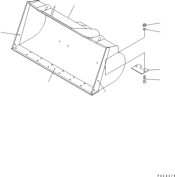 BUCKET ASS'Y Z070001A0 419-70-22501 KOMATSU
